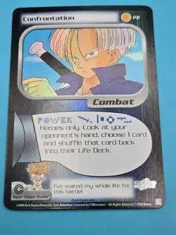DragonBall Z CCG Future Trunks Confrontation Promo Card P2 Holo Limited Foil LP - Image 1