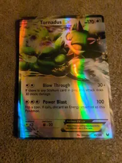 Tornadus EX Pokemon card (90/108) from the Black & White: Dark - Image 1