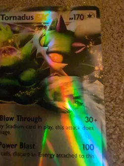 Tornadus EX Pokemon card (90/108) from the Black & White: Dark - Image 3