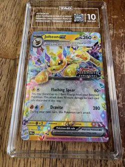 Pokemon TCG Jolteon EX Stamped Promo Card 030/131 Prismatic Evolutions PSA 10 - Image 1