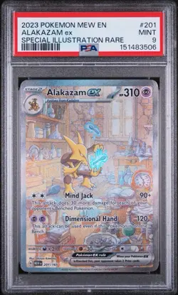 Pokemon Alakazam EX TCG Card 201/165 SV Scarlet & Violet 151 - Image 1