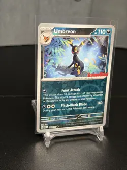 Umbreon 130/197 Reverse Holo GameStop Stamped Promo 2023 Pokemon Card NM - Image 2