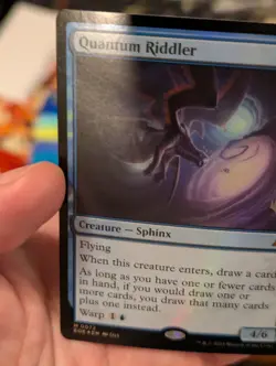 Quantum Riddler FOIL - Edge of Eternities Promo -DM (slight bend) (Free S&H) - Image 1