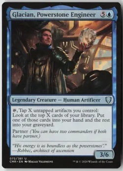 Glacian, Powerstone Engineer (72) - Normal - Commander Legends (CMR) - NM - Image 1