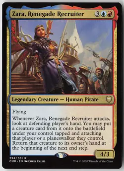 Zara, Renegade Recruiter (294) - Normal - Commander Legends (CMR) - NM - Image 1