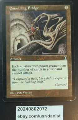 MTG Ensnaring Bridge Tempest Rare Magic The Gathering LP - Image 1