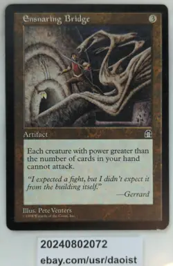 MTG Ensnaring Bridge Tempest Rare Magic The Gathering LP - Image 2