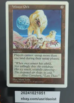 MTG Winter Orb 5th Edition Rare Magic The Gathering LP - Image 1