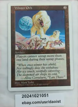 MTG Winter Orb 5th Edition Rare Magic The Gathering LP - Image 3