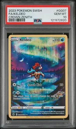 Pokemon Keldeo Crown Zenith Galarian Gallery Full Art #GG07 PSA 10 Gem Mint - Image 3