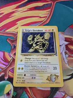 Lt. Surge's Electabuzz 27/132 Rare Gym Heroes Pokemon - Image 1