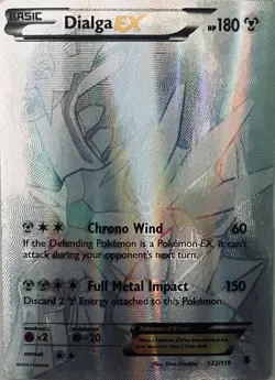 Pokemon Dialga EX Full Art Secret Rare Silver Card 122/119 Phantom Forces NM/LP - Image 2