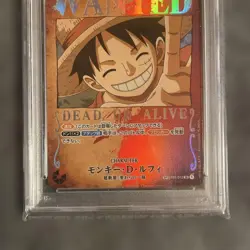 One Piece Monkey D Luffy Wanted Poster Special SR PSA10 ST01-012 Card - Image 4