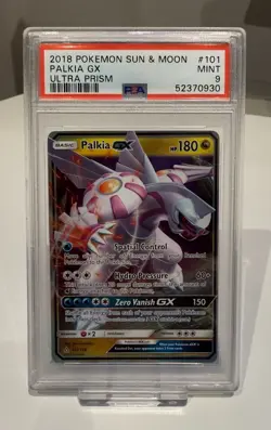 Palkia GX 101/156 Pokemon Sun & Moon Ultra Prism PSA 9 Mint - Image 1