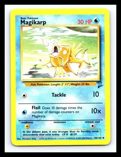 💥 MAGIKARP | Pokemon TCG 2000 | (Base Set 2 ) Non Holo Foil Vintage # 50/130 - Image 1
