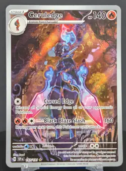 Pokemon Ceruledge #197/191 English Surging Sparks Illustration Rare Full Art - Image 1