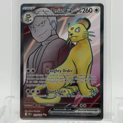 Pokemon TCG Destined Rivals Team Rocket’s Persian ex #219/182 Ultra Rare NM - Image 1
