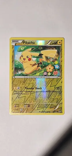 Pikachu Furious Fists Reverse Holo #27/111 Common Pokemon 2014 LP - Image 1