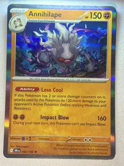 Annihilape 092/182 Rare Destined Rivals Pokemon Holo Near Mint - Image 1
