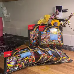 6x Pokemon Mega Evolution - Psyduck Promo 3-Pack Booster Blister Factory Sealed - Image 1