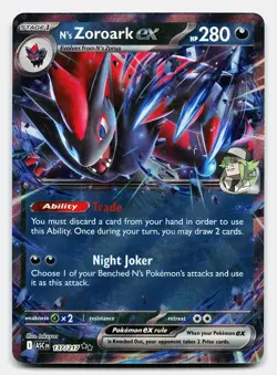 N'S ZOROARK EX JOURNEY TOGETHER 098/159 NM DOUBLE RARE POKEMON - Image 2