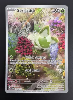Pokemon Sprigatito 196/193 Paldea Evolved Illustration Rare - Image 1