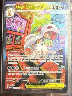 Mega Scrafty ex 285/217 SIR Pokemon TCG Ascended Heroes - Image 1