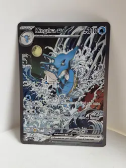 Pokemon Kingdra ex SVP137 Scarlet & Violet Promo Full Art Holo LP - Image 1