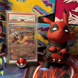 STAMPED! PSA 10 - 2025 POKEMON PRE EN-PRISMATIC EVOLUTIONS #014 FLAREON EX - Image 1