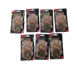 7X Pokemon TCG Phantasmal Flames Premium Checklane Blister Blaziken Sealed Packs - Image 1