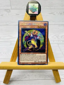 Yugioh! Duelist Advanced Lunalight Gold Leo DUAD-EN005 Secret Rare 1st Edition - Image 1