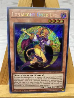 Yugioh! Duelist Advanced Lunalight Gold Leo DUAD-EN005 Secret Rare 1st Edition - Image 4
