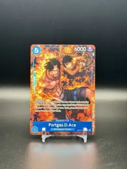 ONE PIECE Portgas D. Ace Treasure Rare #OP08-052 Foil Royal Blood NM - Image 1