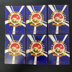 Base Set 1996 Normal Card Set of 6 Japanese Pokemon Card Old Back s007470 - Image 2