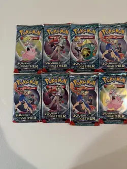 10x Pokemon Journey Together Booster Packs Lot Of 10 FACTORY SEALED 100 Cards - Image 2