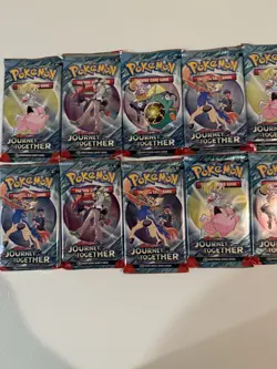 10x Pokemon Journey Together Booster Packs Lot Of 10 FACTORY SEALED 100 Cards - Image 4
