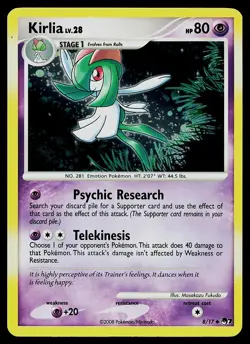 Pokemon Card - Kirlia Holo POP Series 7 8/17 Uncommon - Image 1