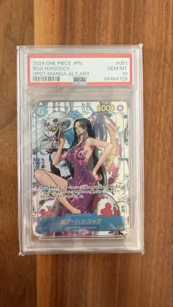 One Piece Boa Hancock Comic Parallel PSA10 Graded Card Rare Collectible - Image 1