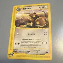 Pokemon Card - Raticate Skyridge 89/144 LP/MP Vintage - Image 1
