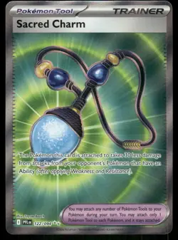 Sacred Charm 122/094 Holo Phantasmal Flames Pokemon TCG trading card - Image 1