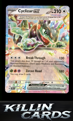 Cyclizar ex - 159/191 159/191 Pokemon Double Rare SV08: Surging Sparks Card NM - Image 1