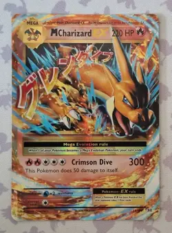 M Charizard EX Mega 13/108 Evolutions XY Pokemon Card - Image 1