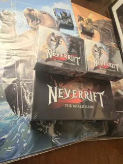 Neverrift Trading Card Game Kickstarter Lot Board Game Mats Booster Boxes MORE! - Image 1