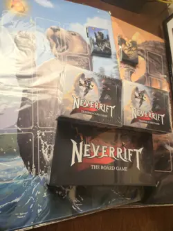 Neverrift Trading Card Game Kickstarter Lot Board Game Mats Booster Boxes MORE! - Image 2
