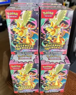 Lot of 14 Pokemon Ascended Heroes Sealed Booster Bundles - Image 1