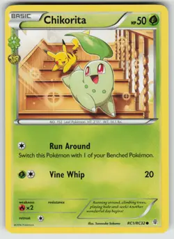 Chikorita RC1/RC32 Common Generations Pokemon Near Mint - Image 1