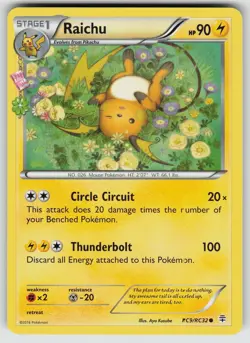 Raichu RC9/RC32 Common Generations Pokemon Near Mint - Image 1