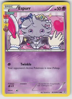 Espurr RC14/RC32 Common Generations Pokemon Near Mint - Image 1