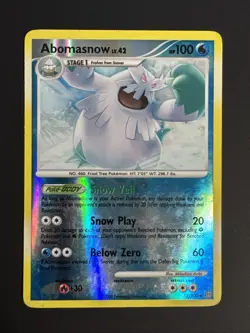 Abomasnow Pokemon TCG Stormfront Reverse Holo Rare Card #12/100 - Image 1