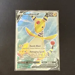 Pokemon Ampharos V 171/185 Swsh04 Vivid Voltage Ultra Rare Full Art Holo 210 HP - Image 1